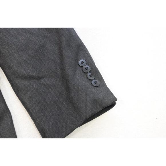 Tommy Hilfiger 100% Wool Dark Gray Suit Pants Jacket USA MADE Mens 34 x 32 x 44L - Picture 13 of 16